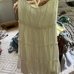 white summery dress